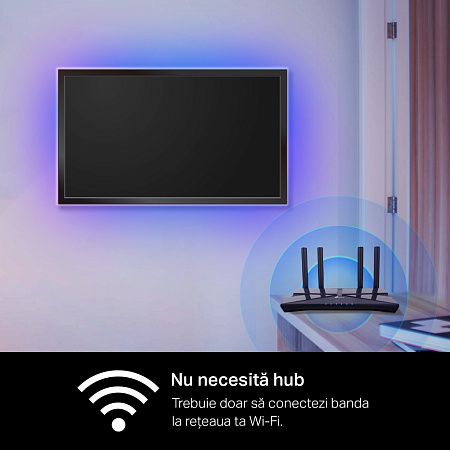 TP-LINK "Tapo L930-5", Smart Wi-Fi LED Dimmable Strip, Multicolor, Multizone+White, 5 Meters,1000lm