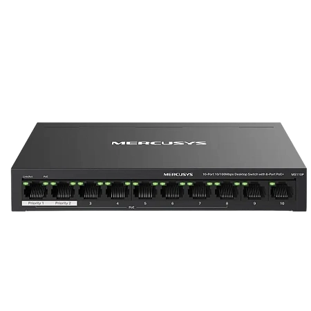 PoE коммутатор MERCUSYS MS110P, 8x IEEE 802.3af/at