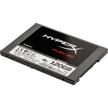 2.5" SATA SSD   120GB  Kingston HyperX  Fury 3D "KC-S44120-6F" [R/W:500/500MB/s, 3D NAND TLC]
