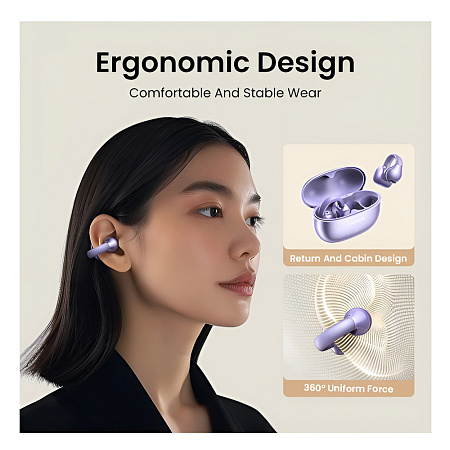 UGREEN TWS Open Ear HiTune S3 | WS209, Purple UGREEN TWS Open Ear HiTune S3 | WS209, Purple