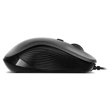 Mouse SVEN RX-520S, 800-3200 dpi, 6 buttons, Ambidextrous, Silent, 83g., 1.5m, USB, Gray