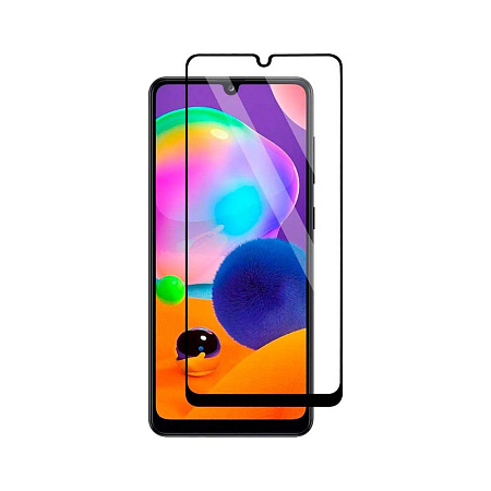 Helmet Diamond Glass 4D Samsung A33/A32 , Black (V2)