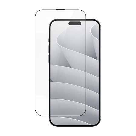 Helmet Diamond Glass 5D iPhone 15, Black Helmet Diamond Glass 5D iPhone 15, Black