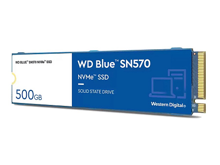 .M.2 NVMe SSD  500GB   WD  Blue SN570 [PCIe 3.0 x4, R/W:3500/2300MB/s, 360/390K IOPS, TLC BiCS5]