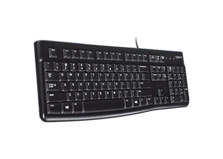 Keyboard Logitech K120 OEM, Thin profile, Quiet typing, Spill-resistant, 1.5m, USB, EN/RU, Black Keyboard Logitech K120 OEM, Thin profile, Quiet typing, Spill-resistant, 1.5m, USB, EN/RU, Black