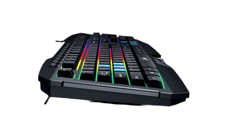 Gaming Keyboard Genius SCORPION K215, Multimedia, Spill-resistant, 7 color backlight, Black, USB