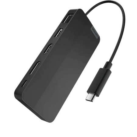 Док-станция Lenovo USB-C Dual Display Travel Dock, Черный
