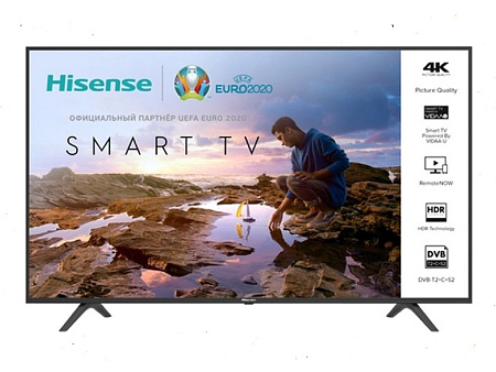 43" LED TV Hisense H43A7100F, Black (3840x2160 UHD, SMART TV, PCI 1500Hz, DVB-T/T2/C/S2), samsun ,vesta ,hisense,lg,voltus,крепление для телевизора