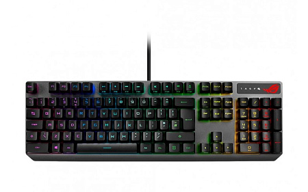 Gaming Keyboard Asus Strix Scope RX, Mechanical, RX Red Optica SW, RGB, PBT, IP57, USB Passthrough, 