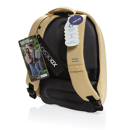 Backpack Bobby Hero Spring, anti-theft, P705.766 for Laptop 13.3" & City Bags, Brown