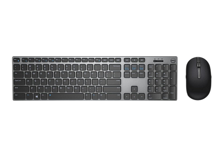 Wireless Keyboard & Mouse Dell KM717, Elegant design, Ergonomicall, Premium materials, 2.4 GHz/BT