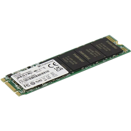 .M.2 SATA SSD  500GB Transcend "TS500GMTS825S" [80mm, R/W:530/480MB/s, 55K/75K IOPS, 180 TBW, 3DTLC]