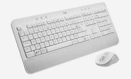 Wireless Keyboard & Mouse Logitech MK650, Quiet typing, Palm rest, Media сontrols, 4000dpi, 5 button