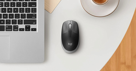 Wireless Mouse Logitech M190 Full-size, 1000 dpi, 3 buttons, Ambidextrous, 89,9g., 1xAA, 2,4Ghz, Bla Wireless Mouse Logitech M190 Full-size, 1000 dpi, 3 buttons, Ambidextrous, 89,9g., 1xAA, 2,4Ghz, Bla