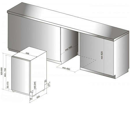 Dish Washer/bin Hotpoint-Ariston HSIO 3O35 WFE Dish Washer/bin Hotpoint-Ariston HSIO 3O35 WFE