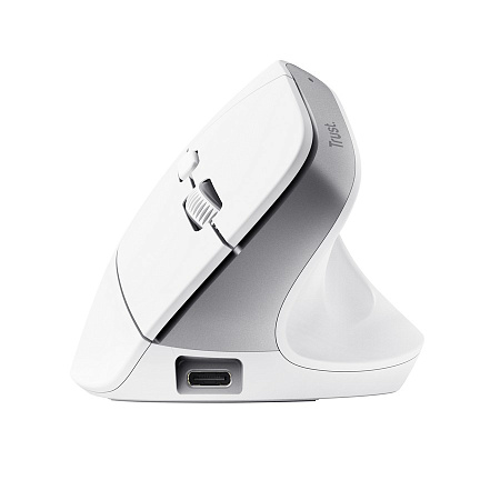 Эргономичная беспроводная мышь Trust Bayo+ / 2.4GHz/ Bluetooth/ White