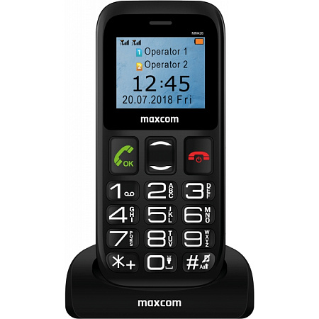 MM426 MaxCom MM426, Black, iphone, xiaomi, samsung, oppo, чехол, стекло