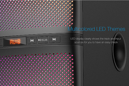 Speakers F&D F580X Black, 2.1 Computer Multimedia Speaker