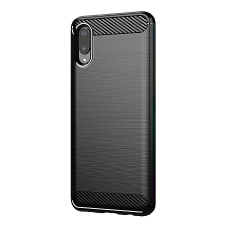 Helmet Case Carbon Samsung A02, Black
