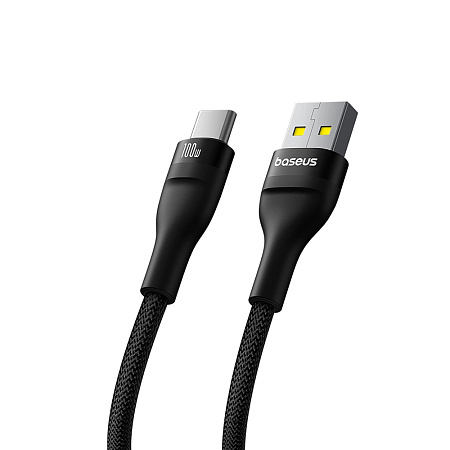 Baseus Cable 2 in 1 Type-C 100W 1m, Flash 2 Series, Cluster Black
