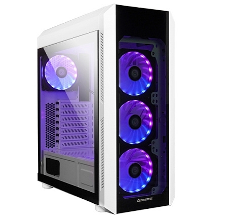 Case ATX Chieftec SCORPION III, w/o PSU, 0,6mm, 4x120mm RGB, Front & Side Tempered Glass, 2xUSB3.0, 