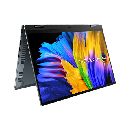 Ноутбук 14" ASUS Zenbook 14 Flip OLED UP5401EA, Pine Grey, Intel Core i5-1135G7, 8Гб/256Гб, Без ОС