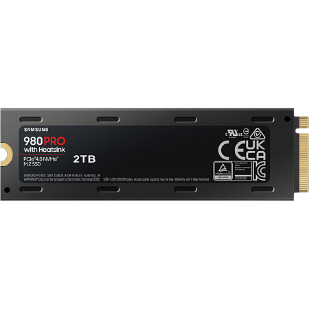 .M.2 NVMe SSD 2.0TB Samsung  980 PRO w/ Heatsink [PCIe 4.0 x4, R/W:7000/5100MB/s, PC&PS5® Compatible