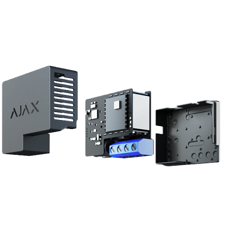 Ajax Wireless Smart Power Relay "WallSwitch", Black, Energy Monitoring, up to 3 kW
