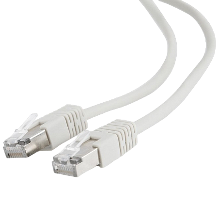  5m, FTP Patch Cord  Gray, PP22-5M, Cat.5E, Cablexpert, molded strain relief 50u" plugs