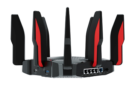 Wi-Fi 6 Tri-Band Gaming TP-LINK Router, "Archer GX90", 6600Mbps, OFDMA, MU-MIMO, 5xGbit Ports, USB