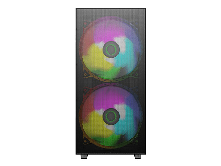 Case ATX GAMEMAX Aero, w/o PSU, 0.5mm, 2x200mm & 1x120mm ARGB fans, ARGB+PWM Hub, Front Mesh, TG, DF
