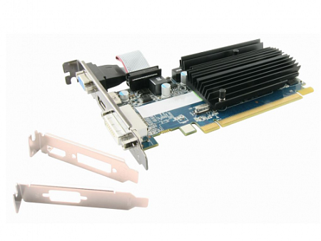 Sapphire Radeon R5 230 1GB DDR3 64bit 667/1250Mhz  DVI, HDMI, bulk, low profile,процессоры ,оперативная память, ssd, M2, hdd, кейсы