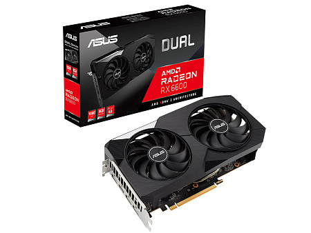 VGA ASUS Radeon RX 6600 8GB GDDR6 Dual (DUAL-RX6600-8G) VGA ASUS Radeon RX 6600 8GB GDDR6 Dual (DUAL-RX6600-8G)