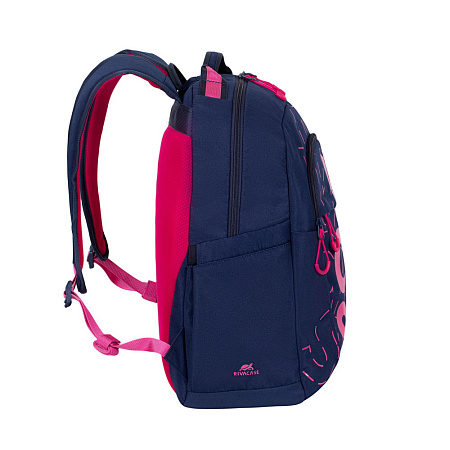 Backpack Rivacase 5430, for Laptop 15,6" & City bags, Dark Blue/Pink