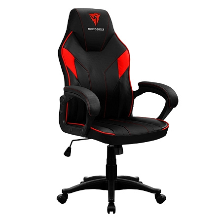 Gaming Chair ThunderX3 EC1  Black/Red, User max load up to 150kg / height 165-180cm