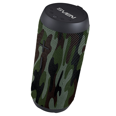 Speakers SVEN "PS-210" 12w(2*6), Camouflage, Bluetooth, TWS, IPx6,microSD,FM,AUX, USB, Mic,1500mA Speakers SVEN "PS-210" 12w(2*6), Camouflage, Bluetooth, TWS, IPx6,microSD,FM,AUX, USB, Mic,1500mA