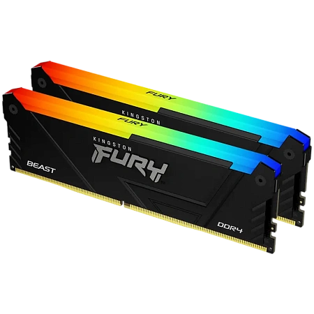 Оперативная память Kingston FURY Beast RGB, DDR4 SDRAM, 3600 МГц, 32 Гб, KF436C18BB2AK2/32