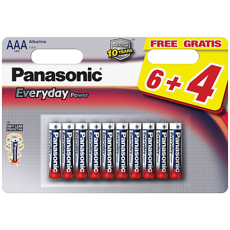 Panasonic  "EVERYDAY Power" AAA Blister*10, Alkaline, LR03REE/10B4F