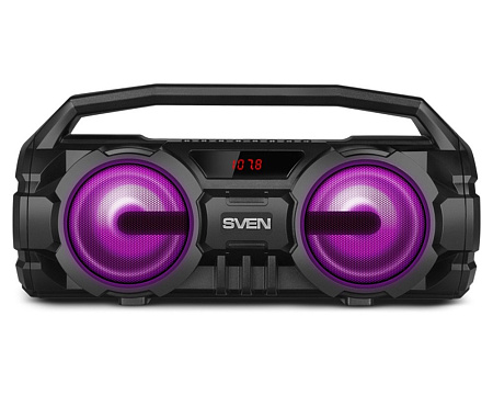 Speakers SVEN "PS-415" 12w, Black, Bluetooth, Karaoke, microSD, FM, AUX, USB, power:1500mA, DC5V Speakers SVEN "PS-415" 12w, Black, Bluetooth, Karaoke, microSD, FM, AUX, USB, power:1500mA, DC5V