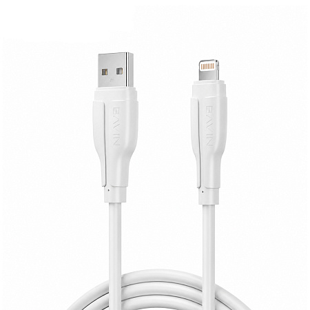 BAVIN Charging & Data Cable USB to Lightning, TPE, 1m, 12W, White