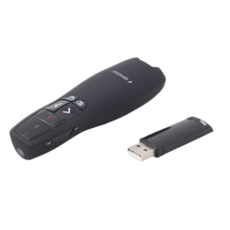 Presenter Gembird WP-L-02, Class 2 Laser, Range: 10m, 2.4 Ghz, 84g, 2xAAA