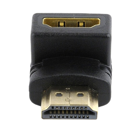 Adapter HDMI  M to HDMI F 90 degrees, Cablexpert "A-HDMI90-FML"