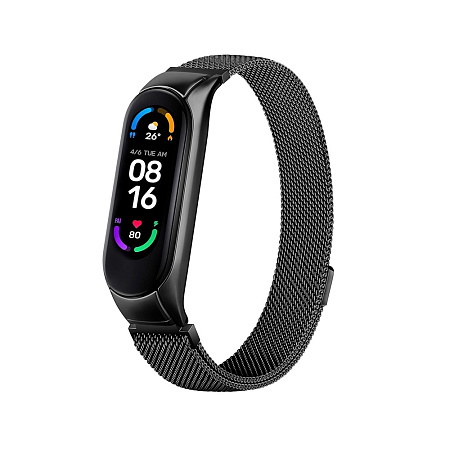 Strap Milanese Mi Band 5 Black Strap Milanese Mi Band 5 Black