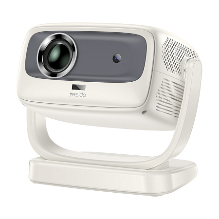 Yesido Projector 4K PRO WiFi Bluetooth USB HDMI 3.5mm Android 10, White