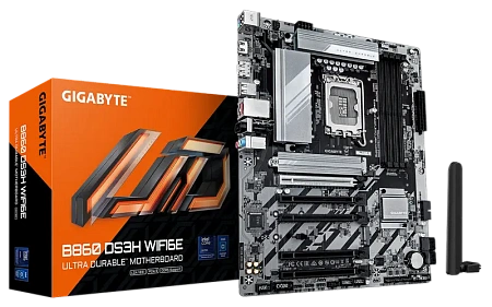 Материнская плата Gigabyte B860 DS3H WIFI6E, LGA1851, Intel B860, ATX