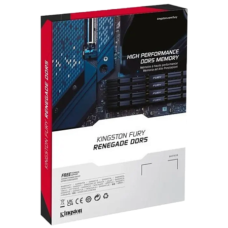 .64GB DDR5-6000MHz  Kingston FURY Renegade (Kit of 2x32GB) (KF560C32RSK2-64), CL32-38, 1.35V, Silver
