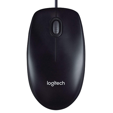 Mouse Logitech M90, 1000 dpi, 3 buttons, Ambidextrous, 90g., 1,8m, USB, Black
