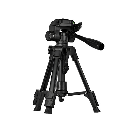 Tripod Photography Professional Aluminum 65cm (Locking Knob, Support Smooth 360°), Black F-50T