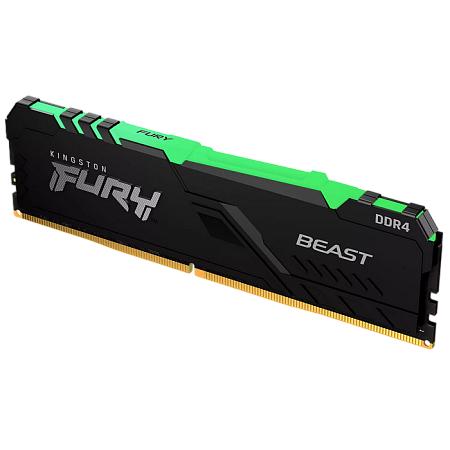 .8GB DDR4-3600MHz Kingston FURY Beast RGB (KF436C17BBA/8), CL17-21-21, 1.35V, Intel XMP 2.0, Black .8GB DDR4-3600MHz Kingston FURY Beast RGB (KF436C17BBA/8), CL17-21-21, 1.35V, Intel XMP 2.0, Black