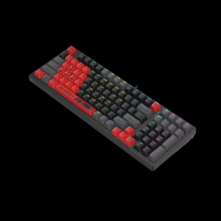 Gaming Keyboard Bloody S98 Sports, Mechanical, BLMS Linear SW, Hot-Swappable, Quiet Typing, 98-Keys,